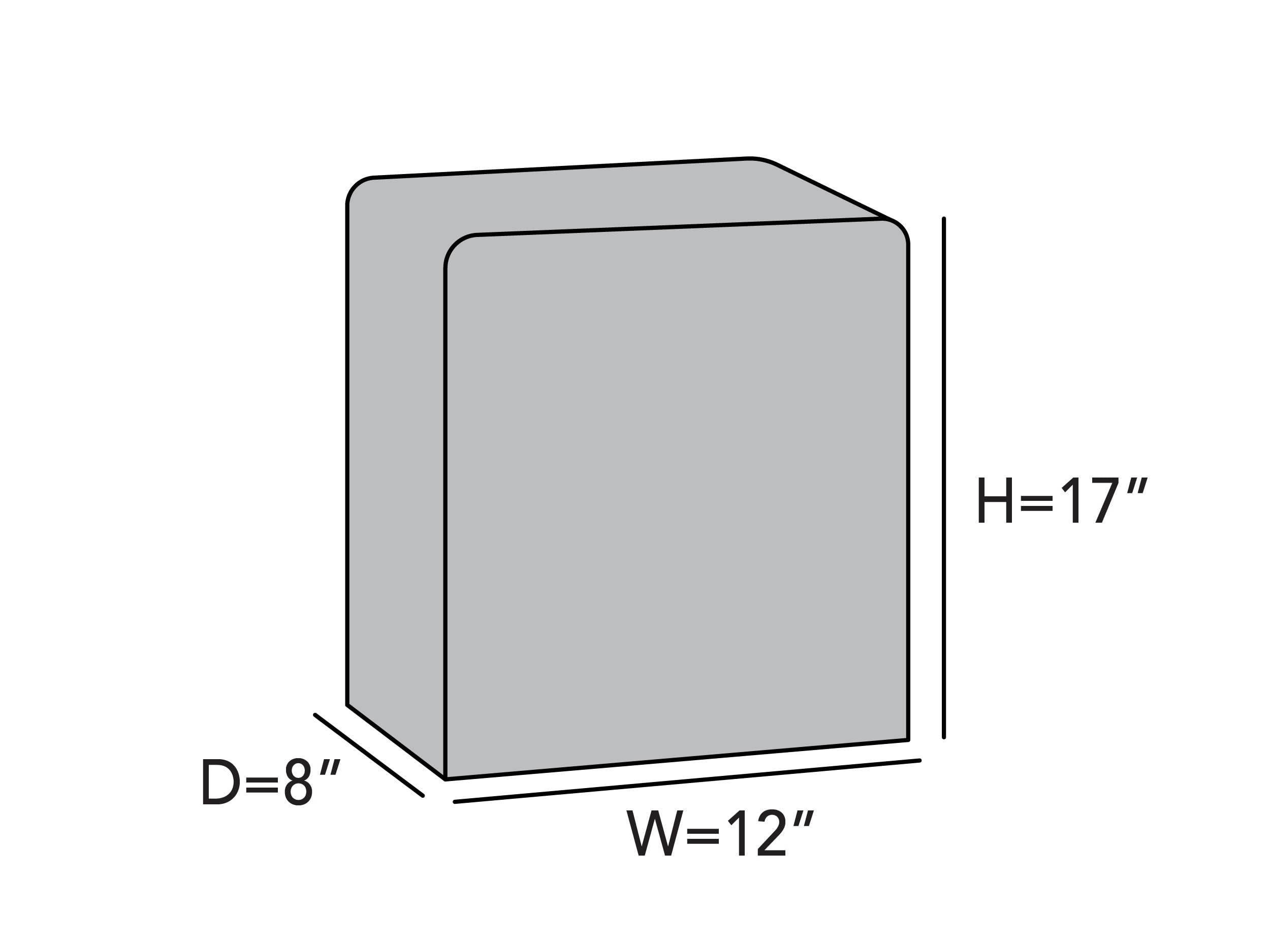 Covermates Keepsakes - Rectangular Appliance Cover - Dust Protection - Stain Resistant - Washable - Appliance Cover, Bronze