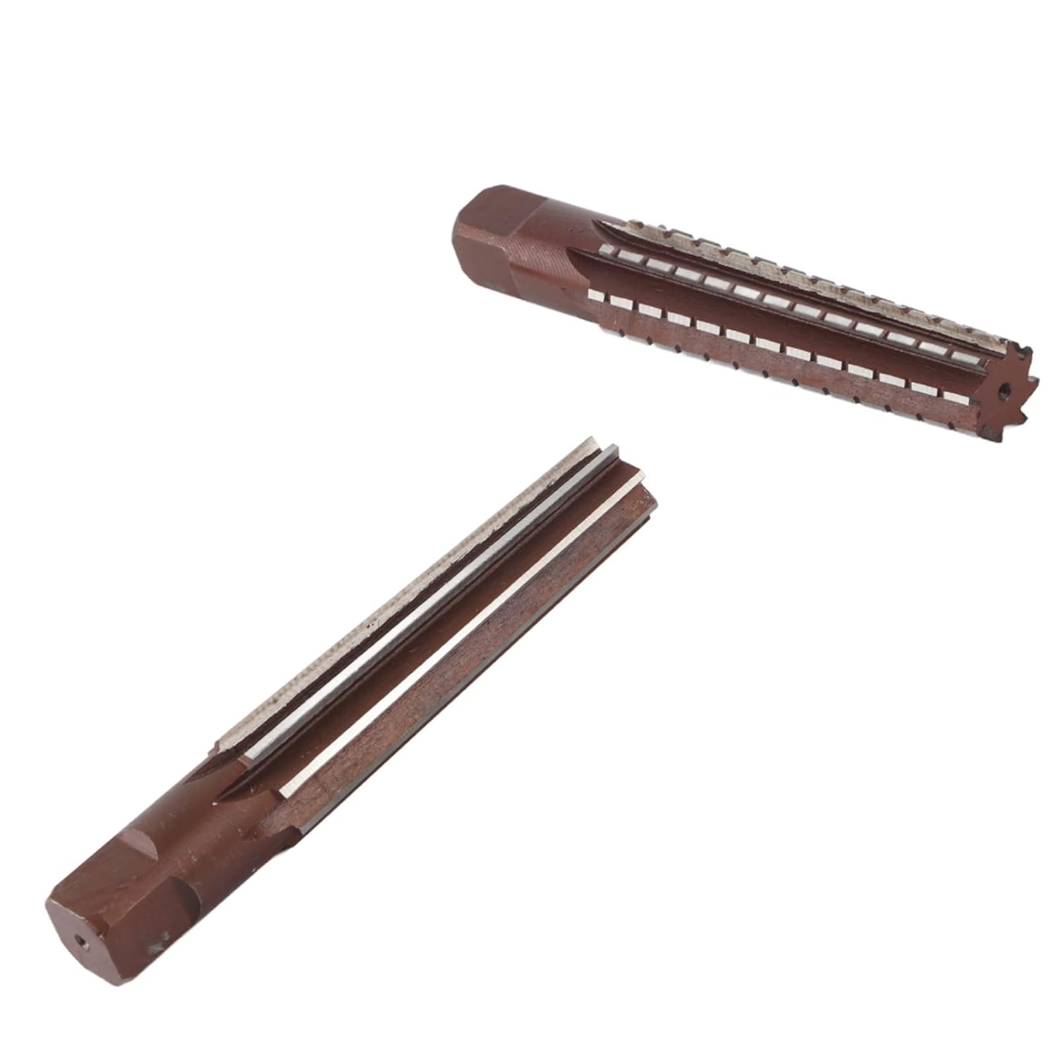 Garosa Morse Taper Reamer Set 2PCS Rough and Fine Hand Reamer High Carbon Steel Straight Shank Chucking Reamer Tool for MT4 Spindle Machine Tools