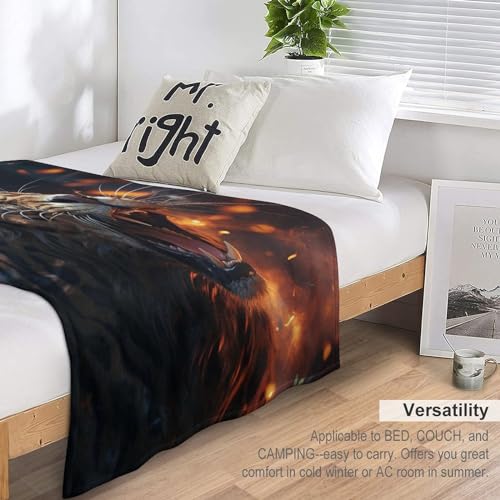 Couverture en flannel motif léopard 140×180cm