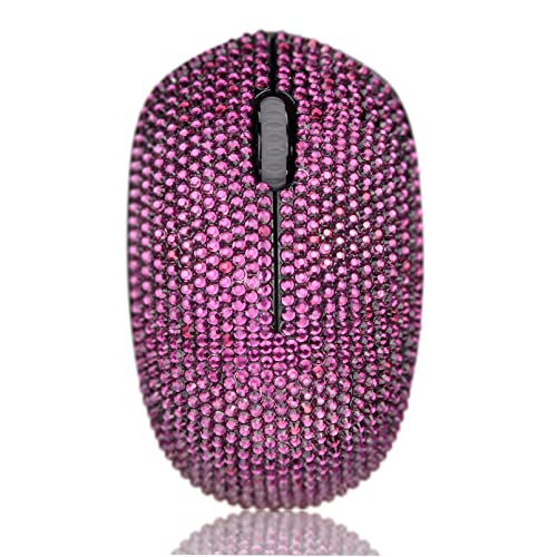 Ratón silencioso inalámbrico con cristales, el regalo ideal para usar con laptop o MacBook