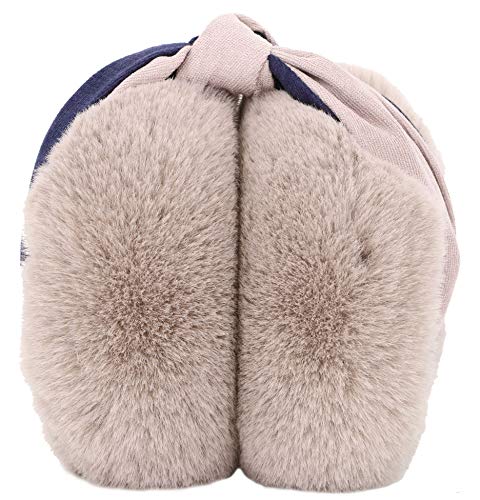 Orejeras de forro polar para mujer con diseño de lazo en talla única 3