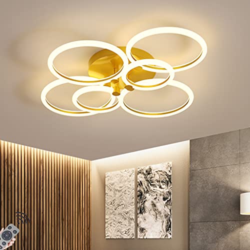 Plafonnier LED ring avec anneau extérieur illuminé à 280° pour la chambre