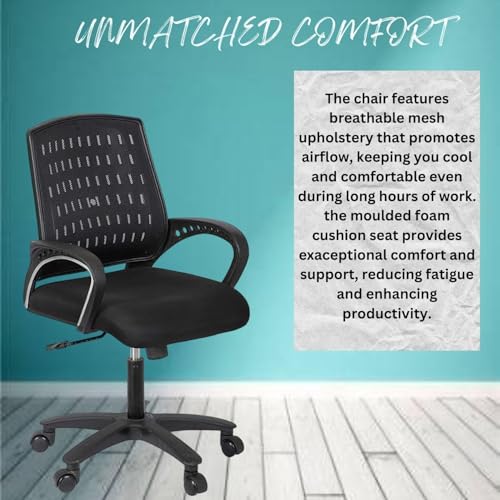 Image of NGFC Ergonomic Office,Gaming, Study, Computer, Boss,Desk Chairs for Office Work at Home |Chairs for Work from Home| Metal Base Seat Height Adjustable Chair |Comfortable & Spacious Seat (Brown)
