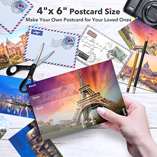 Liene Photo Printer Paper & Cartridge, 2 Ink Cartridge Refill & 80 Sheets Photo Papers, 4X6, Dye Sublimation, Water & Oxidation-Proof, Compatible W Printer, For Display, Framing, Scrapbook #TOP2