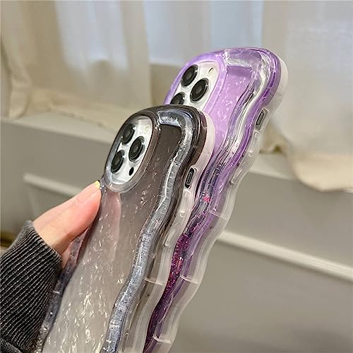 Coque iPhone 11 glitter conch texture antichoc à bord vague - 5