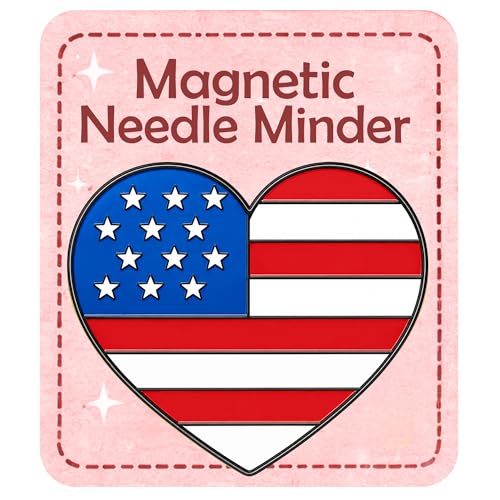 Image of Kraftex Magnetic Needle Minder. Needleminder for Embroidery & Sewing. Cute Needlepoint Accessories. Magnetic Needle Holder for Cross Stitch. Cute Magnet Pin Gift