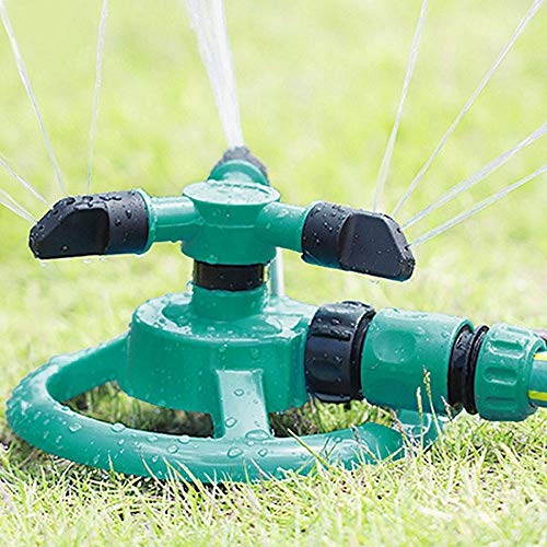 Ajcoflt Aspersor de disco Aspersor de jardim Irrigação Aspersor de gramado rotativo Cobertura de gra