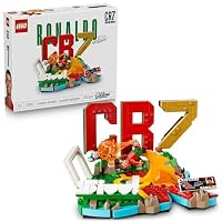 LEGO Editions Cristiano Ronaldo - Fußball-Highlights Spielzeug - 3D Modellbau mit Minifigur zum Sammeln - Kinderzimmer Deko - Geschenk für Jungen, Mädchen ab 10 Jahren und erwachsene Sportfans - 43012 – Ansicht 1