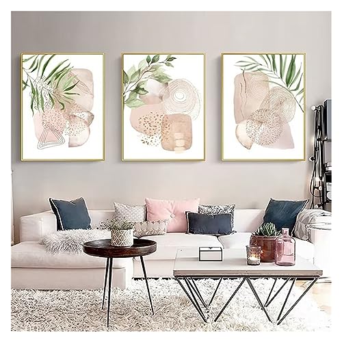 Cuadro en lienzo de plantas con instalación conveniente para decoración de salas 3
