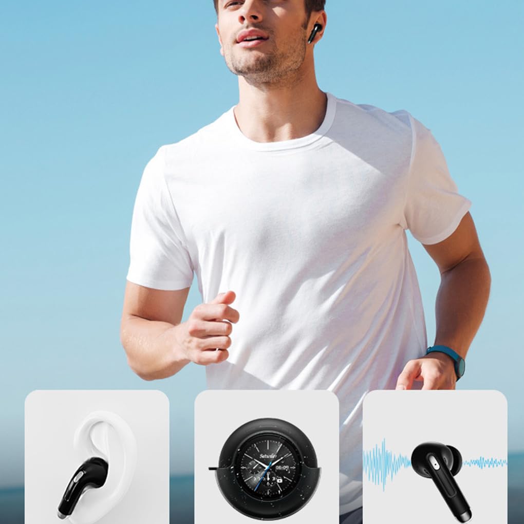 Auriculares Bluetooth con Pantalla táctil Inteligente, ABS, batería, inalámbricos, Kit de Auriculares inalámbricos