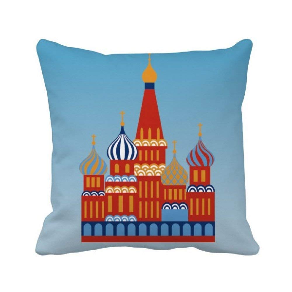 Housse de coussin Russie finitions soignées motif Kremlin collection prestige