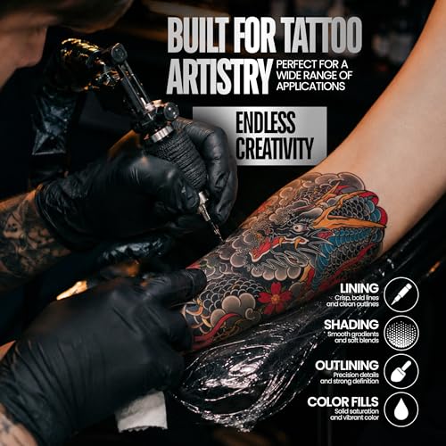 Vantage Black RAW Tattoo Ink Low Viscosity 4oz for Smooth Results - Image 2