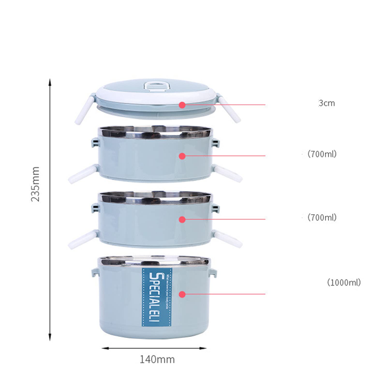 保温ランチ 2.4L スタイリッシュデザイン*3