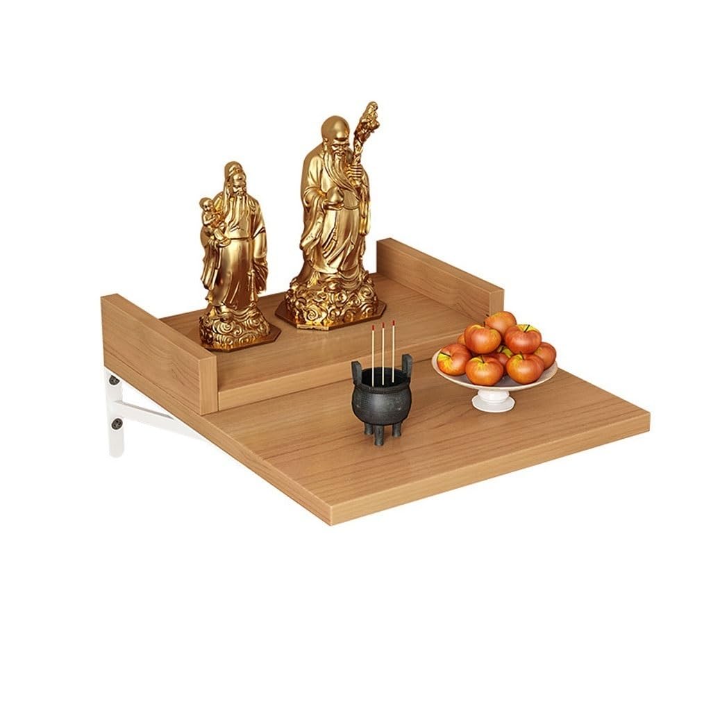 Table de Bouddha murale et armoire d'entrée compacte pour autel Puja