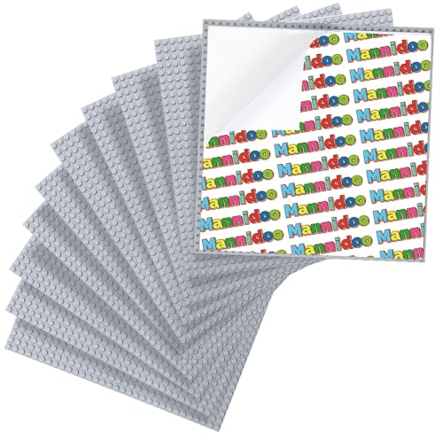MANNIDOO Peel-and-Stick Baseplates, 10 Packs 10