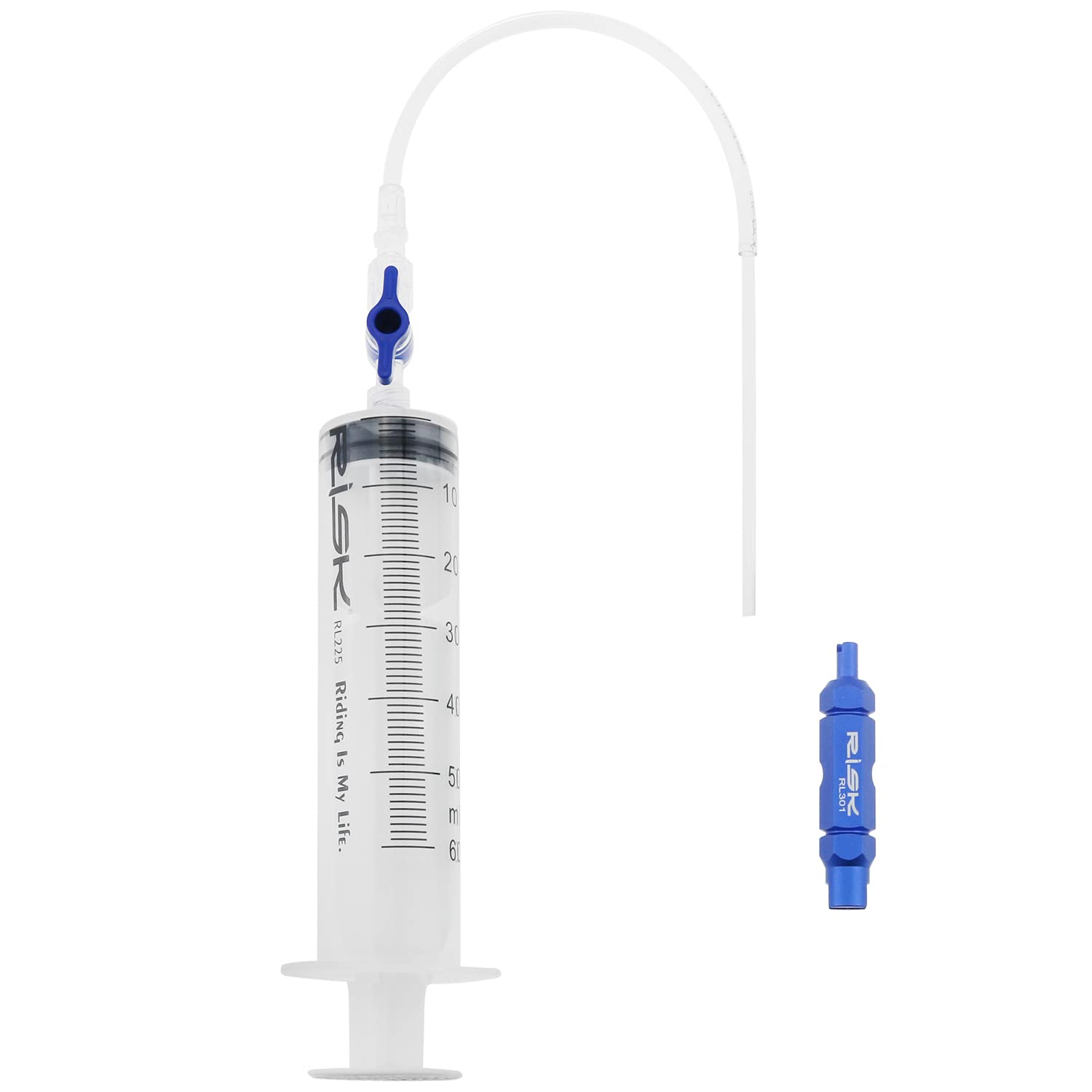 MTQYTubeless Tire Sealant Injector with Blue Valve Core Remover for Stans No Tubes sealant