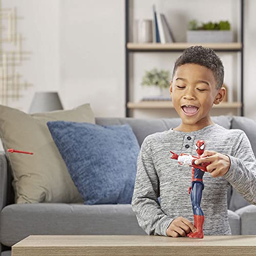 Boneco Titan Homem Aranha Power Fx 2.0, Spider-Man, E3552, Vermelho/Azul