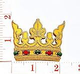 Crown Imperial King Queen Cartoon Patch Sew Iron on Embroidered Applique Craft Handmade Baby Kid Gir