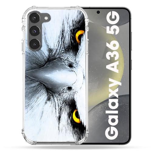 Coque Samsung A36 5G Cokitec style sauvage aigle blanc pour protection outdoor au quotidien