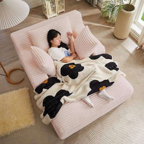 KEIKI 66" Oversized Chaise Lounge Chair, No Assembly Sleeper Style