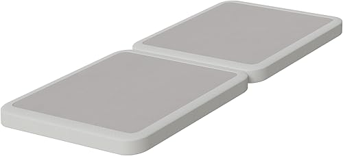 Miniatura 27 de Nutan, Somier dividido resistente de 8 pulgadas para soporte de colchón, duradero y totalmente montado, base de madera natural para King (plegable)