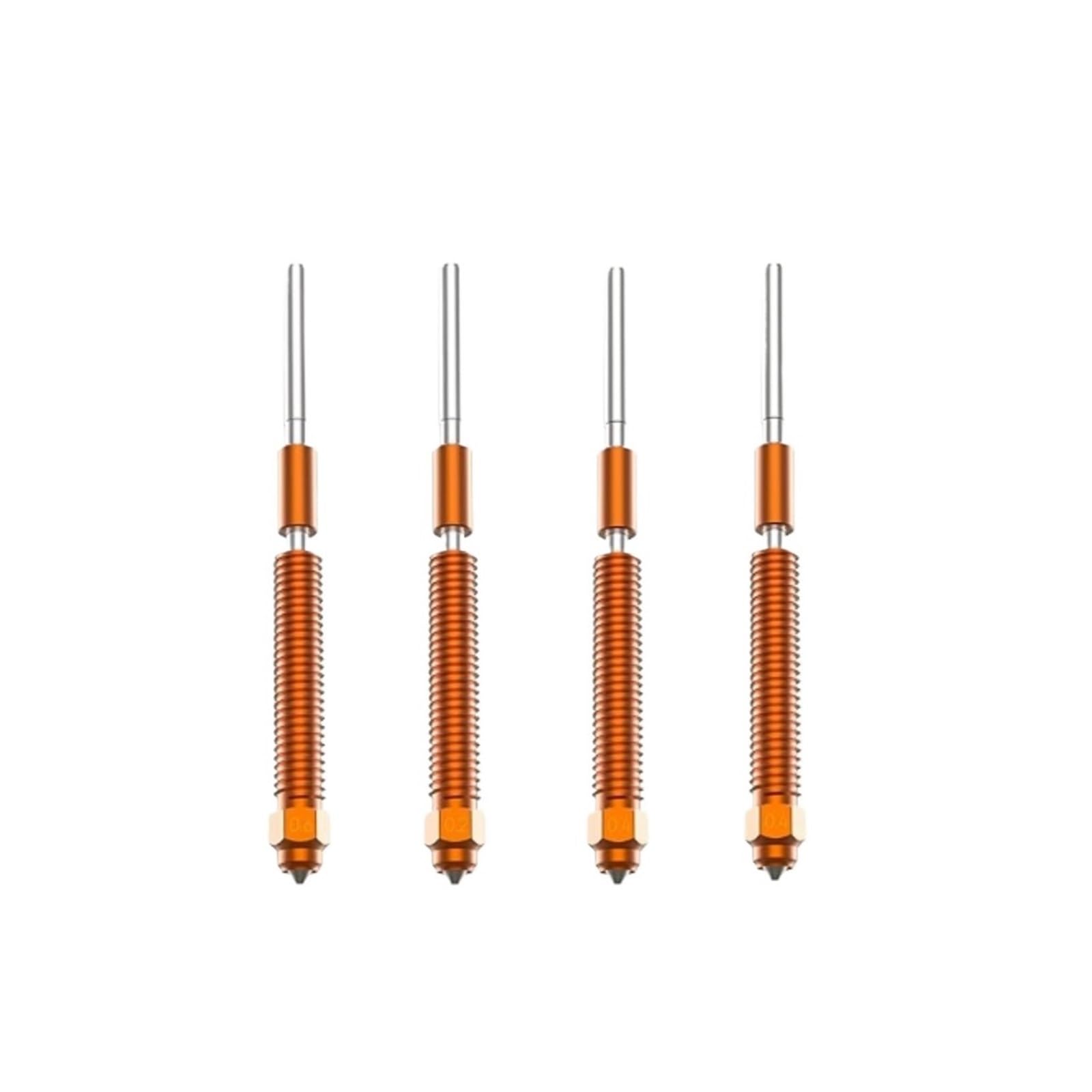 Düsenset, kompatibel mit Creality, K2 Plus | Einzelnes Düsenset für K2P mit Schnellwechselstruktur zum Düsenwechsel am 3D-Drucker(3PCS-0.4MM)