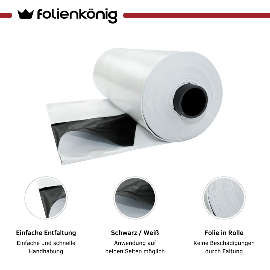 Abdeckplane 2x4m UV-stabil - 5 Jahre Garantie Wasserdicht 150µm