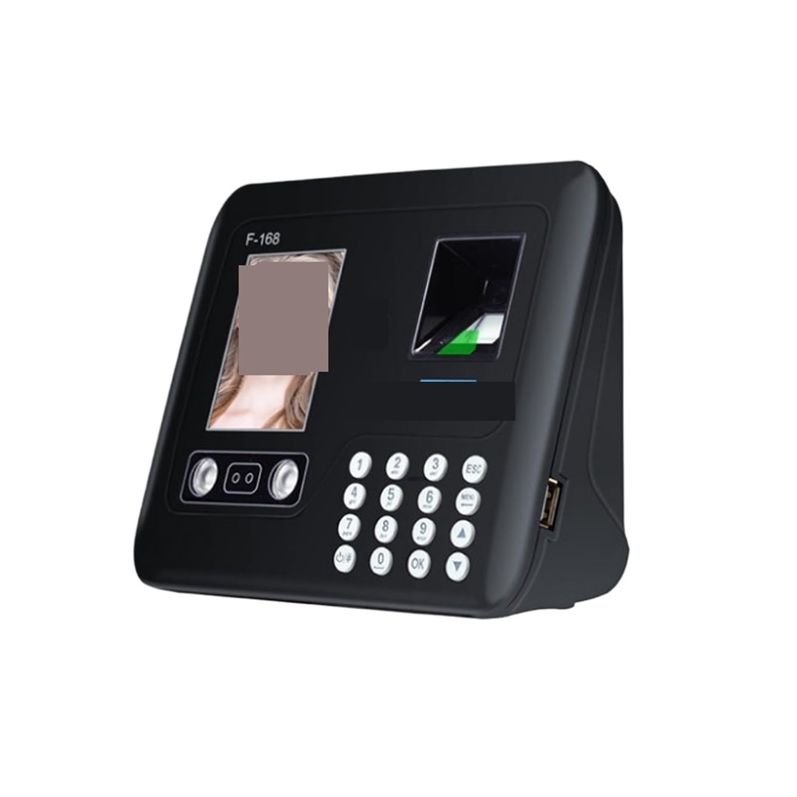 Marcar en la máquina, Reloj de control asistencia for empleados biométrico con huella dactilar y reconocimiento for(Nero)