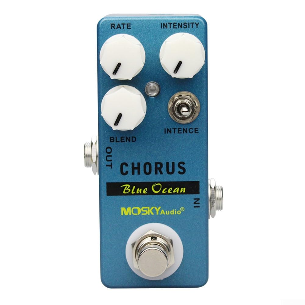 Chorus Blue Efectos Guitarra Pedal Efecto True Bypass, Accesorios de música de guitarra
