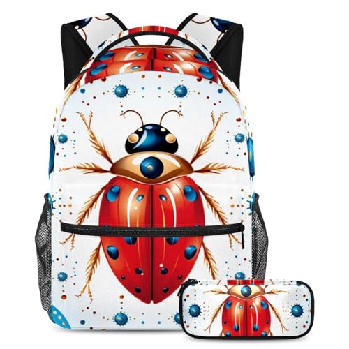 Sac à dos coccinelle rouge idéal pour sorties et collège