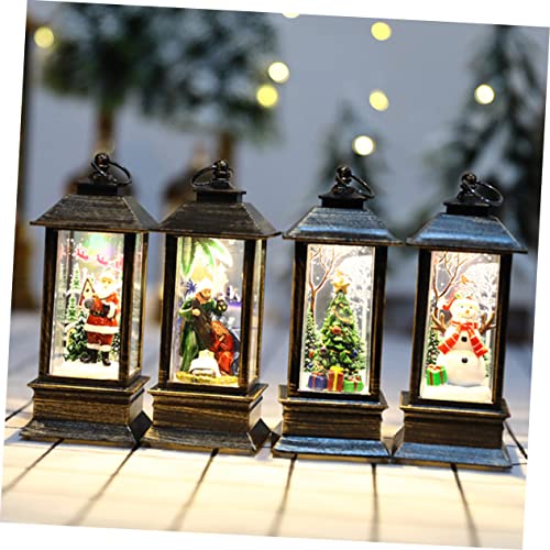 Zerodeko 1 Unidade luzes de Natal lanterna de neve de natal decorações de natal vintage Globo de nev