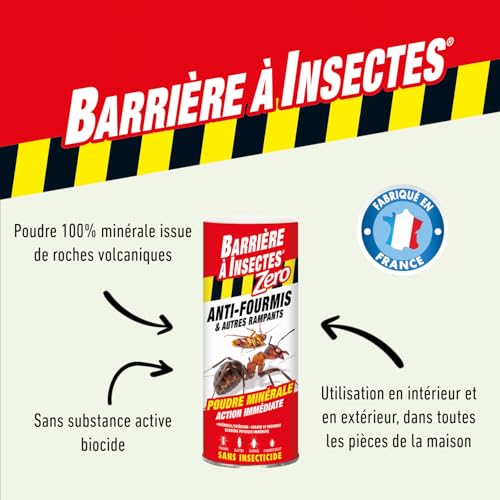 Anti-fourmis barrière à insectes zero insecticide poudre 250g