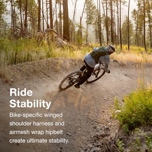 Osprey Raptor 14L Men's Mountain Biking Backpack with Hydraulics Reservoir, Tundra Green - Image 3