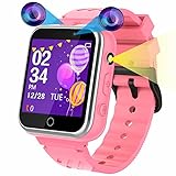 🎮 [24 Juegos & Música]: el relojes para niños con una pantalla táctil completa de alta definición de 1,54 pulgadas, mejora la experiencia de juego, los niños pueden seleccionar el juego que prefieran. Se puede cultivar la observación y el juicio de los niños. El smart watch kid puede reproducir música en la tarjeta de memoria (tarjeta de memoria incorporada 1GB) y se puede conectar a la computadora a través de USB para transferir la música o las historias favoritas de los niños.