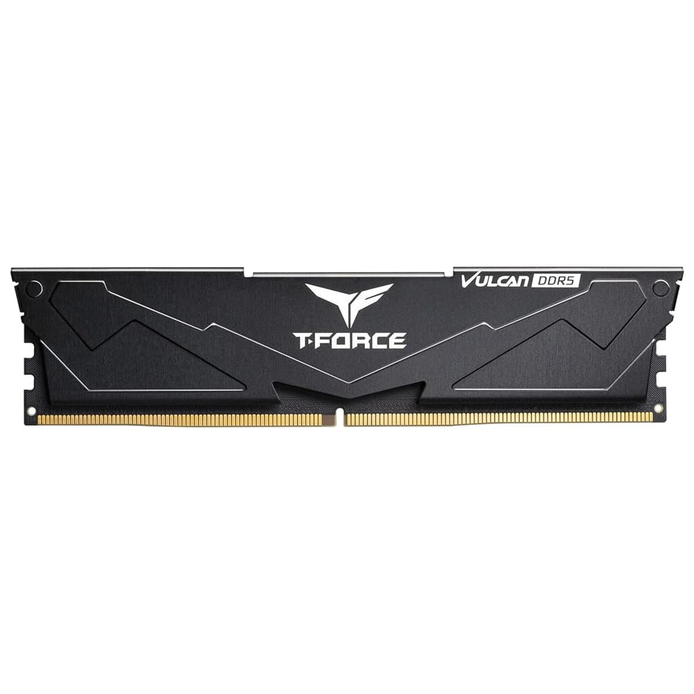 TeamGroup T-Force Vulcan 16GB 5600MHz CL36 Aluminum Metal Heatsink DDR5 Desktop Gaming Memory/RAM with Enhanced Heat Dissipation, Supports Intel XMP 3.0 / AMD Expo (Black) - FLBD516G5600HC36B01 (B0CN3B7N16) Amazon Price History, Amazon Price Tracker