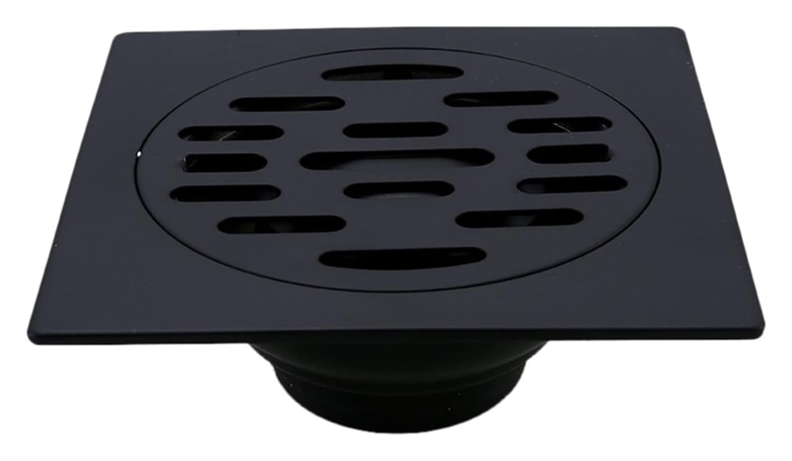 Floor Drain,Floor drain,Drain Protectors,Square Shower Drain Black Bathroom Round Cover Hair Strainer Stainless Steel Floor Drain Trap Waste Grate