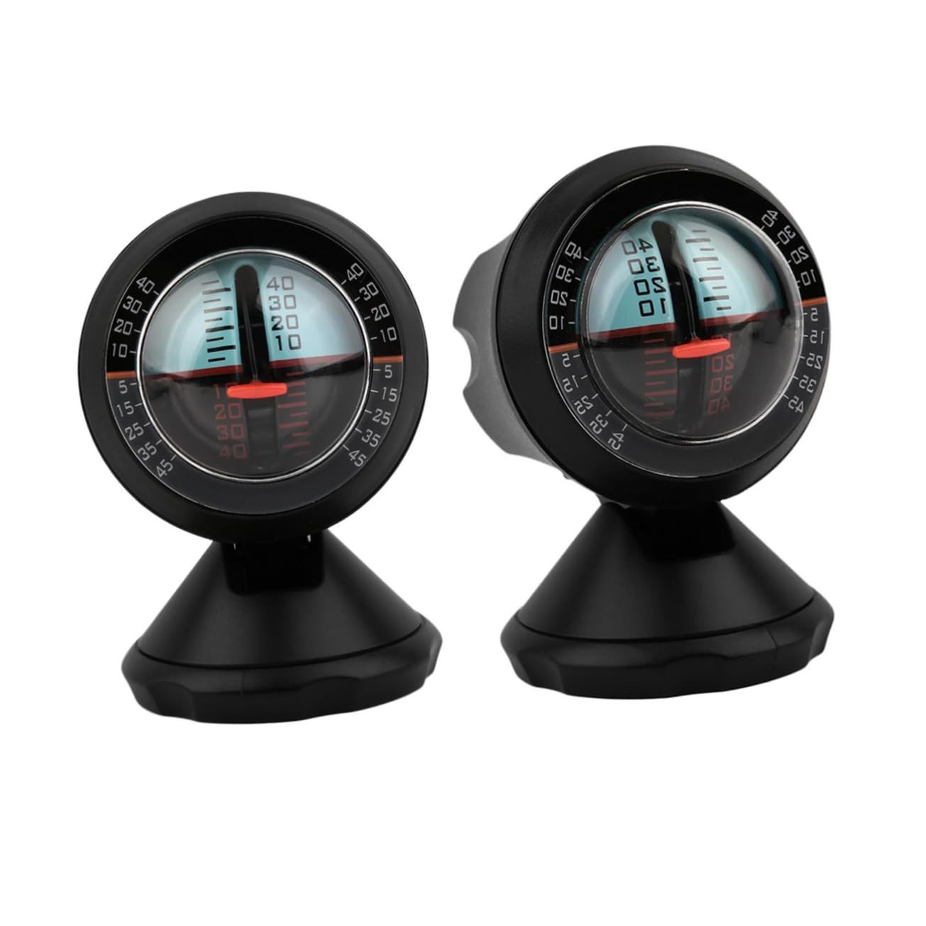 ULTECHNOVO 3pièces Niveau Inclinaison pour Voiture Indicateur De Pente Et Angle Outil De Mesure De Niveau pour Véhicule Noir