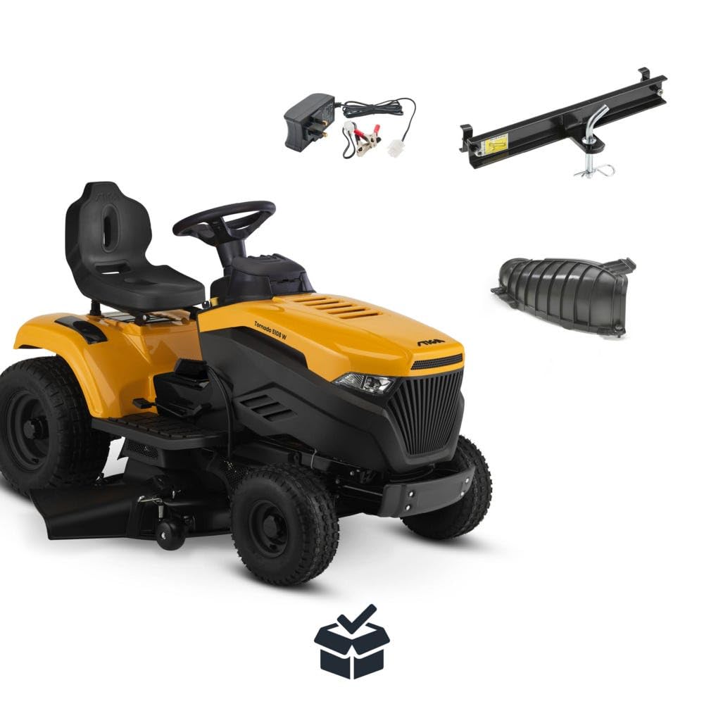 STIGA Tornado 5108 W Tondeuse Autoportée, 586 CC, 108 cm – Éjection Latérale, Transmission Hydrostatique – Pelouses jusqu'à 6 500 m²