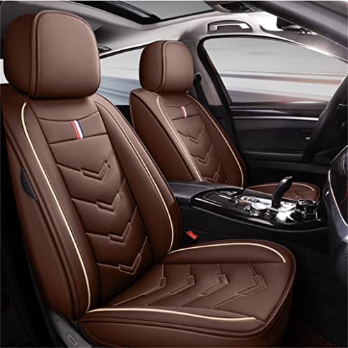 IBCEL Luxury 5 Seats Car Seat Covers for Toyota Avalon 2014 Vehicles Front&Rear Seat Protector Waterproof Leather Seat Cushion Brown -  ZT-A06-1-5