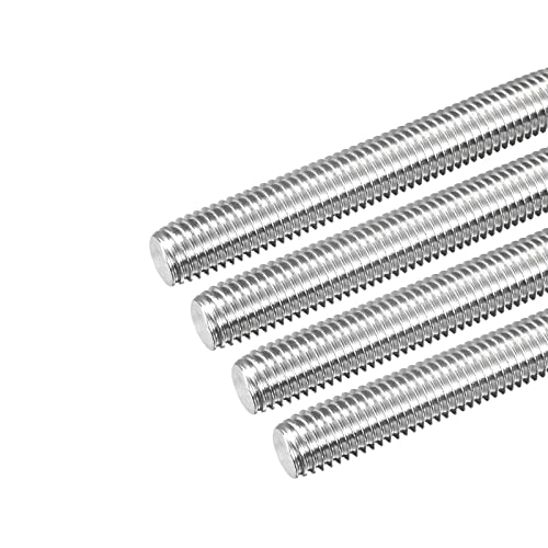 sourcing map Fully Threaded Rod M14 x 200mm 2mm Thread Pitch 304 Stainless Steel Right Hand Threaded Rods Bar Studs 4 Pack