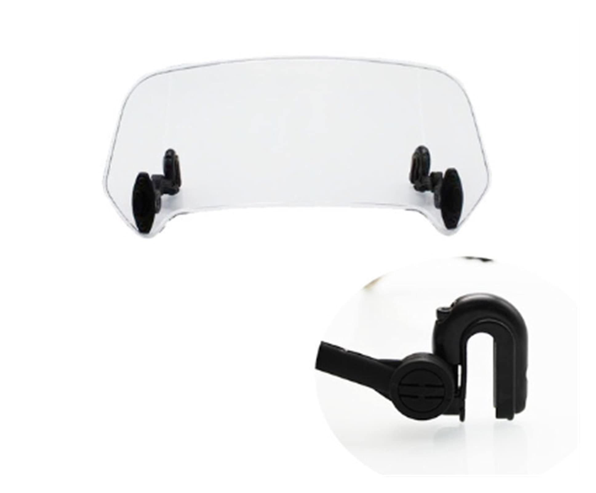 Extension de bulle moto transparente pour éliminer le bruit du vent