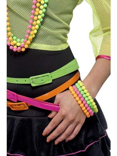 Perlen-Armbänder Neon, One Size
