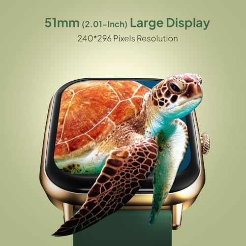 Image of Fire-Boltt Ninja Call Pro Max Bluetooth Calling Smart Watch, 2.01″ HD Display, 120+ Sports Modes, Health Suite, AI Voice Assistance, SpO2 & Heart Rate Monitor Smartwatch for Men & Women - Green