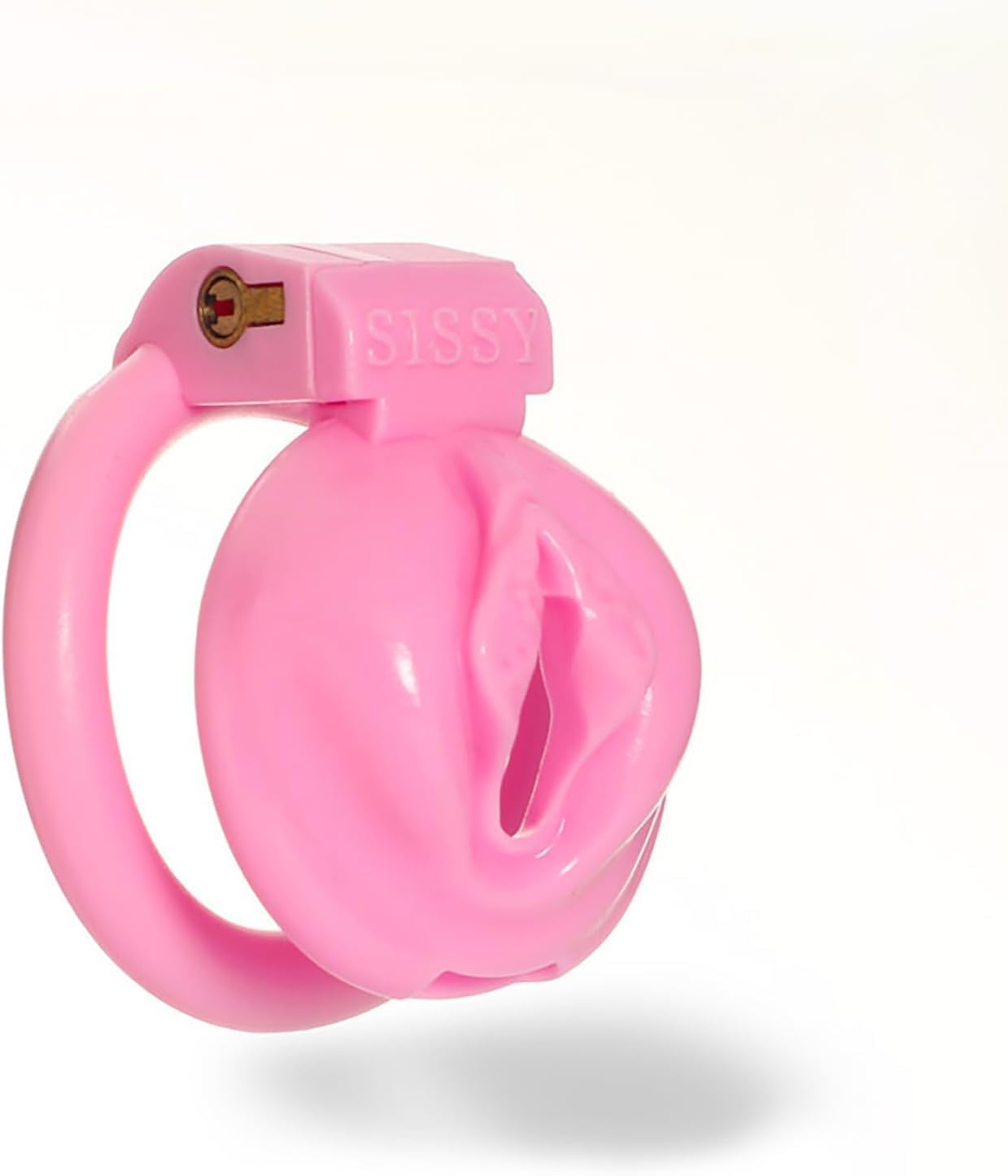 Sissy De Castidad Hombre Pink Chastity Cage Male Sexuales Para Sexo Pareja Jaula Para El Pene Juguetes Eróticos Para Adultos (S)