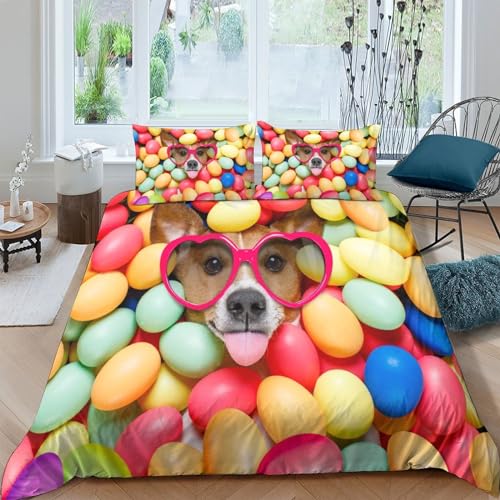 Parure de lit King 220x240 microfibre douce avec fermeture éclair - 2