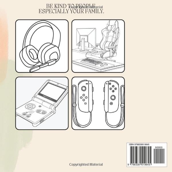 coloring book gaming bold & easy for kids: setups and coumpter and video games coloring pages image 3