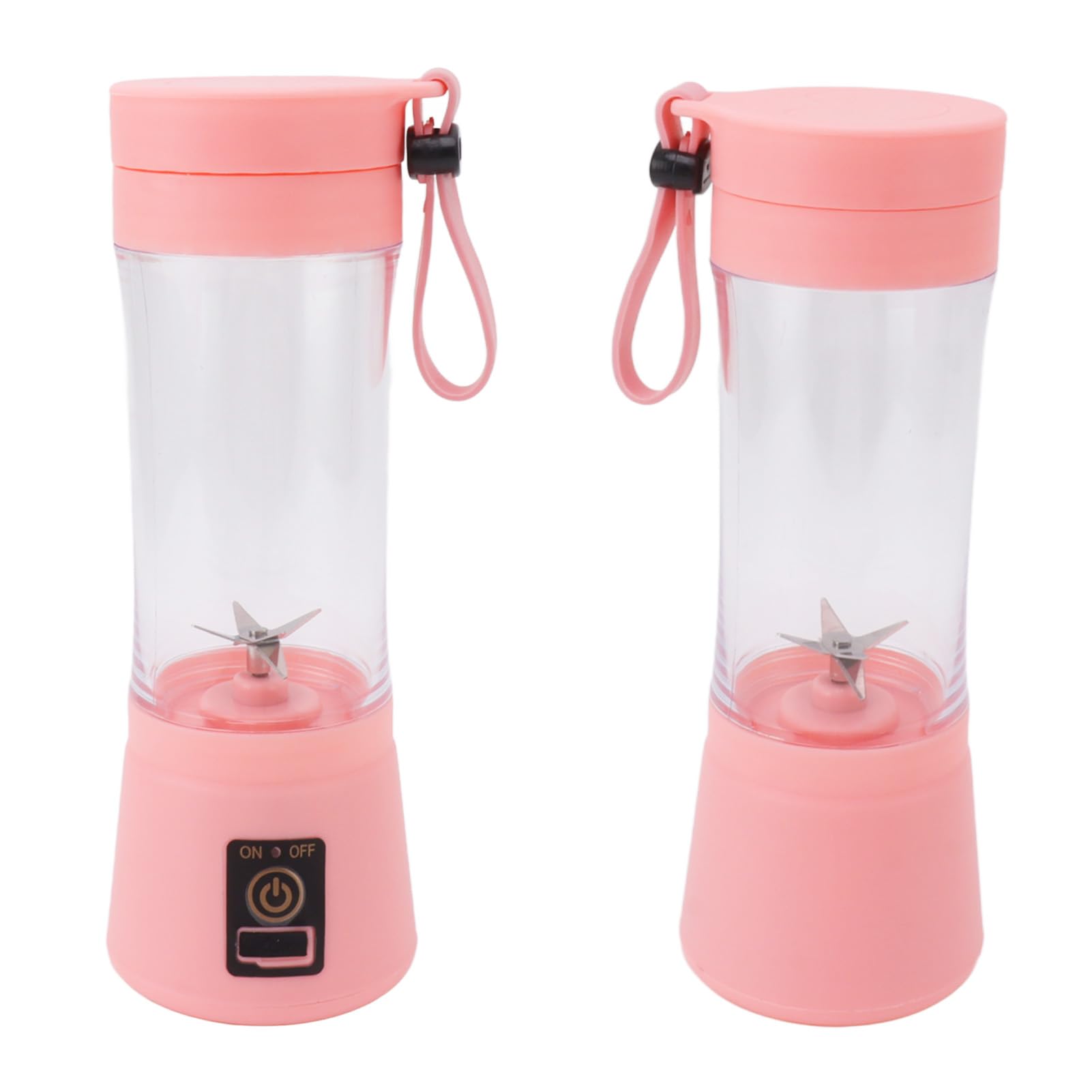 Mixeur Presse-Agrumes Portable USB - 6 Lames - Capacité 380 Ml - Batterie 2000mAh - Pour Smoothies & Jus - Voyage