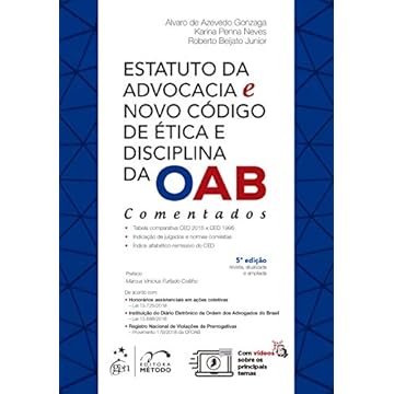 Capa do livro Estatuto da Advocacia e Novo Código de Ética e Disciplina da OAB - Comentados