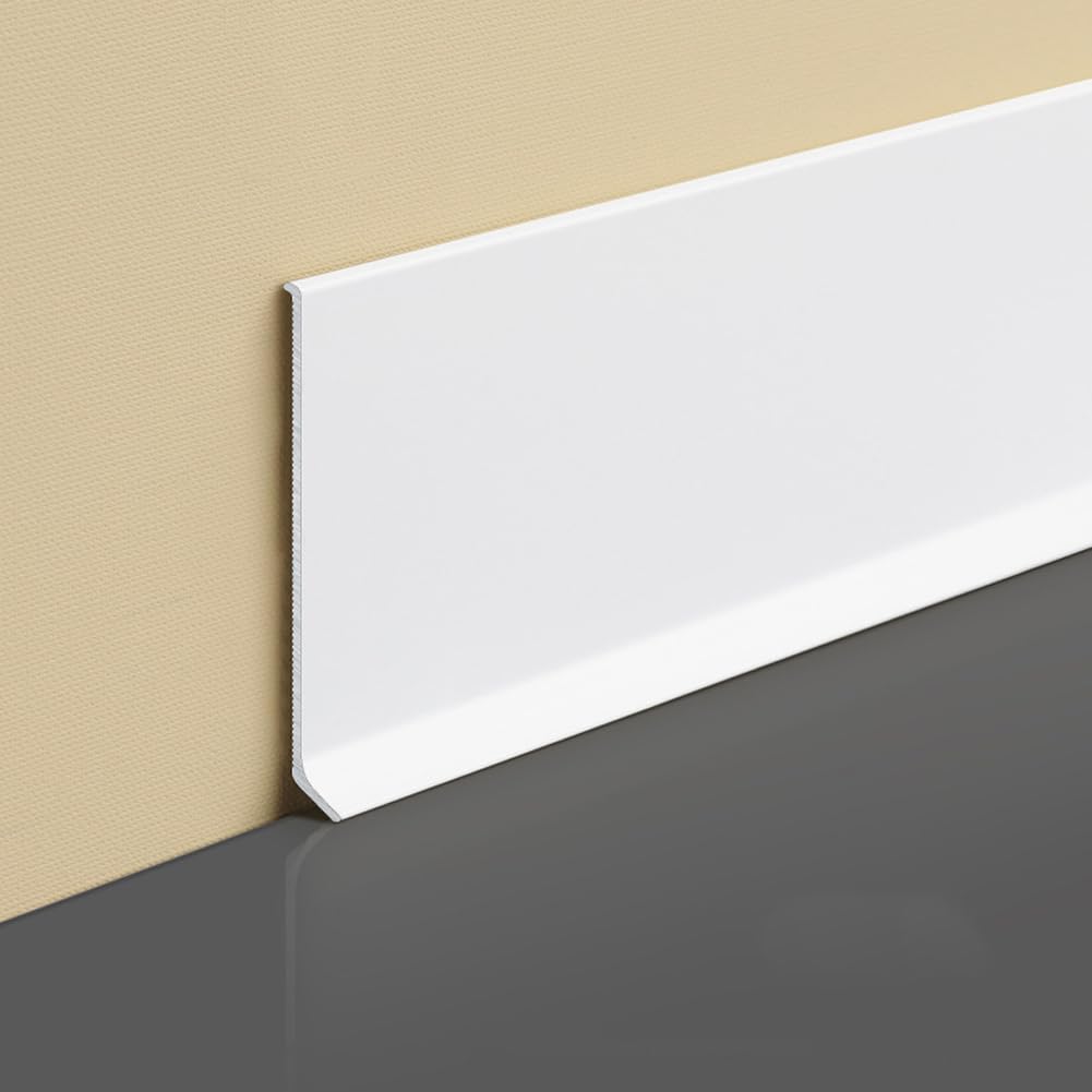 Tmapruvg White 10Cm *10M Flexible Pvc Wallpaper Molding Trim,Peel And Stick Baseboard Sticker Dustproof Molding Trim Wall Edging Line For Ceiling,Backsplash