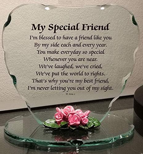 Glass Plaque Gift for Friend Beautiful Poem a Lovely Plaque Which Makes a Really Thoughtful Gift for any occasion Birthday